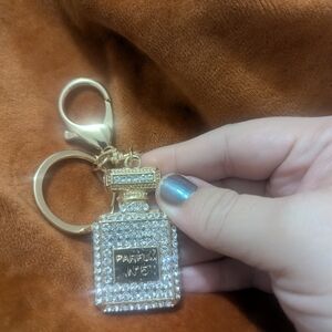 No 5 Perfume Bottle Keychain